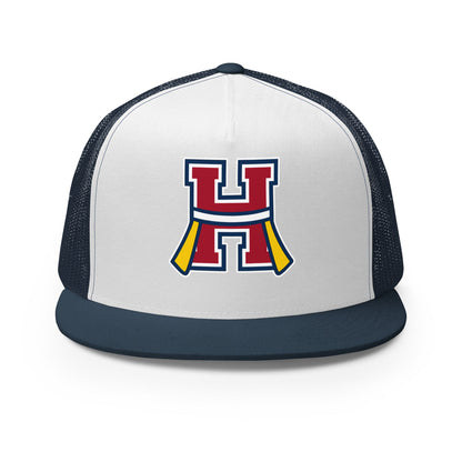 Performance | 5 Panel Trucker Cap | Hornell Flag Football | H Flags Logo