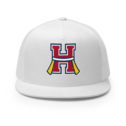 Performance | 5 Panel Trucker Cap | Hornell Flag Football | H Flags Logo