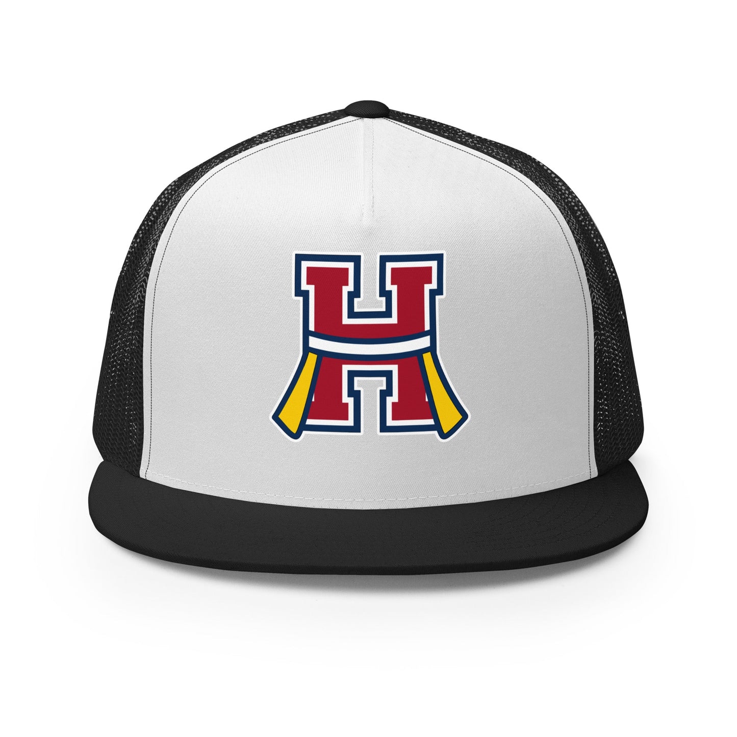 Performance | 5 Panel Trucker Cap | Hornell Flag Football | H Flags Logo