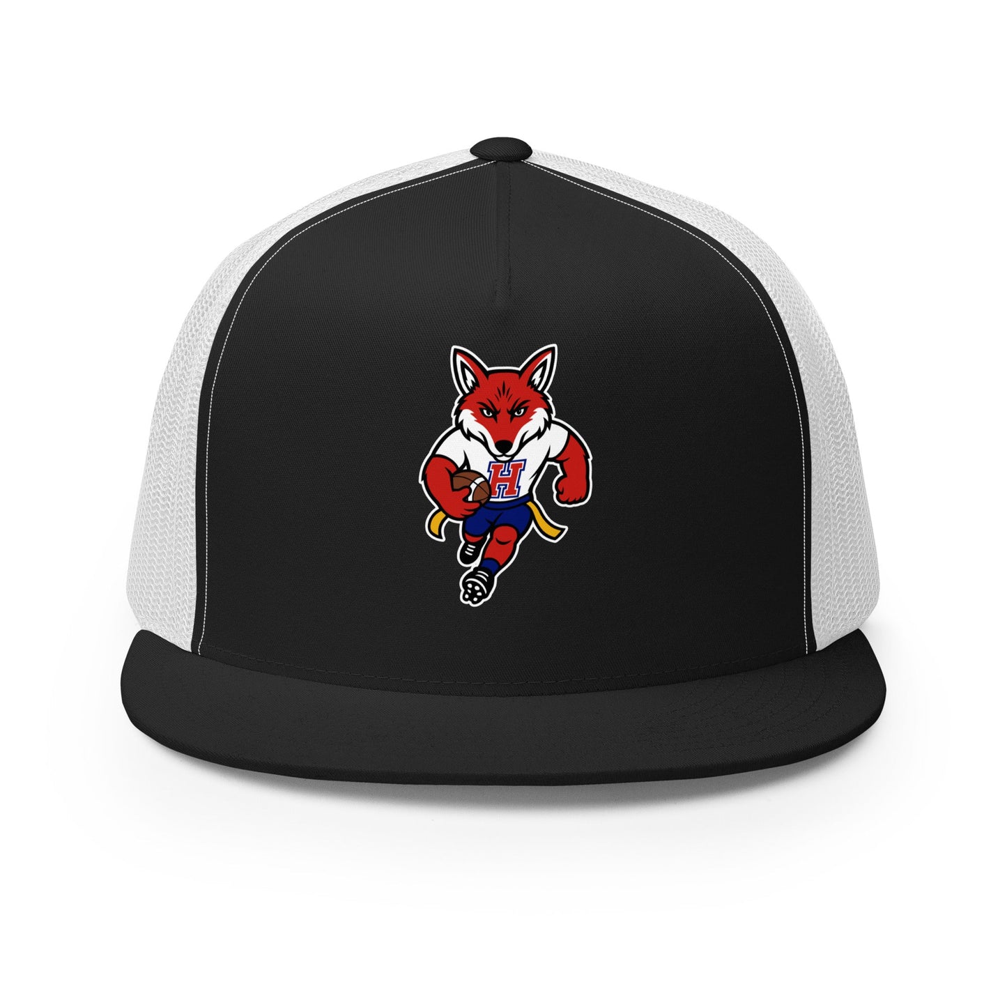 Performance | 5 Panel Trucker Cap | Hornell Flag Football | Mascot Logo