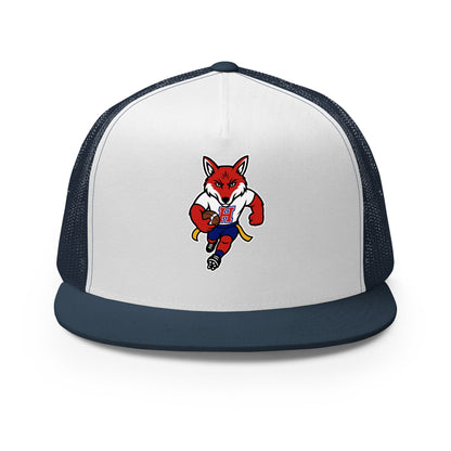 Performance | 5 Panel Trucker Cap | Hornell Flag Football | Mascot Logo