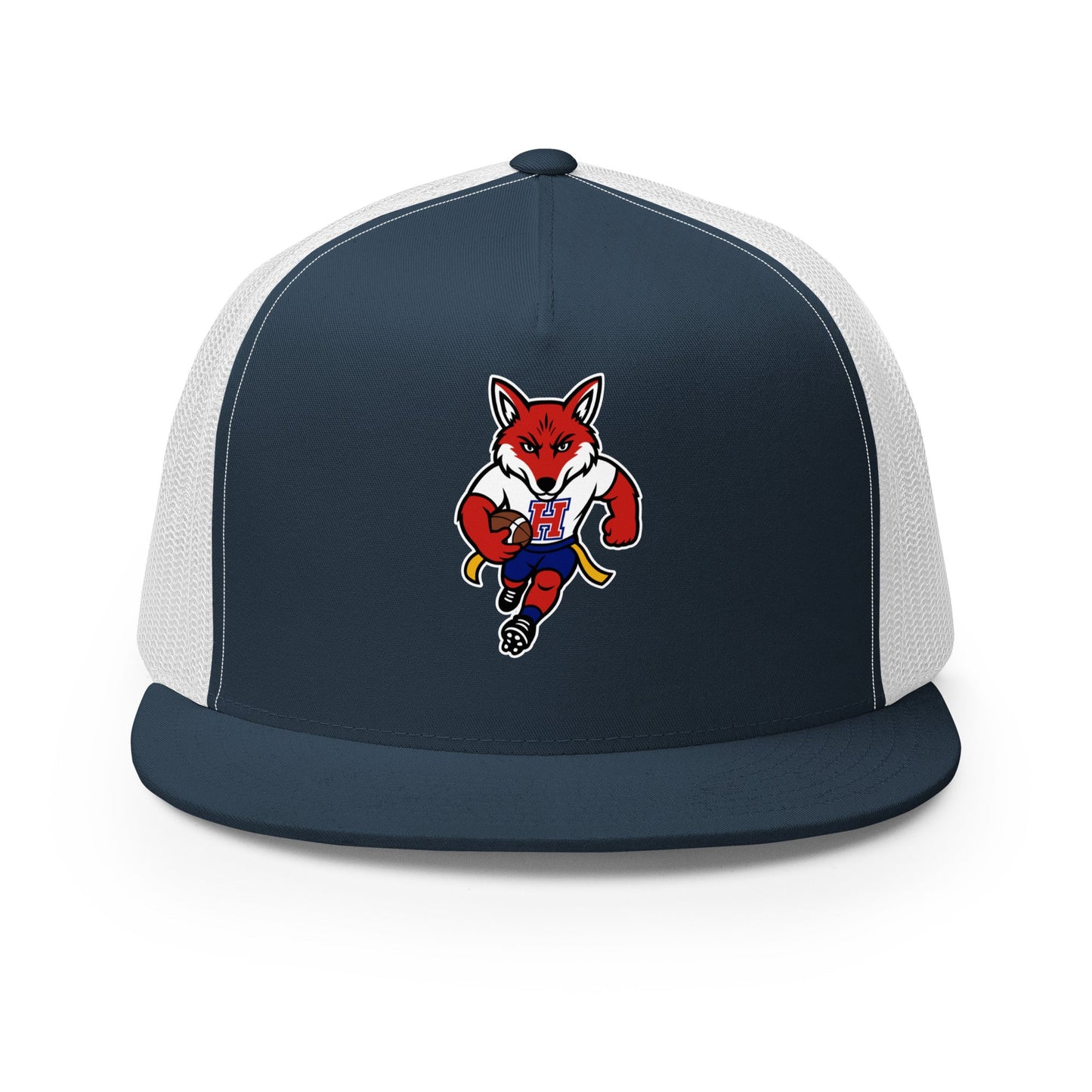 Performance | 5 Panel Trucker Cap | Hornell Flag Football | Mascot Logo