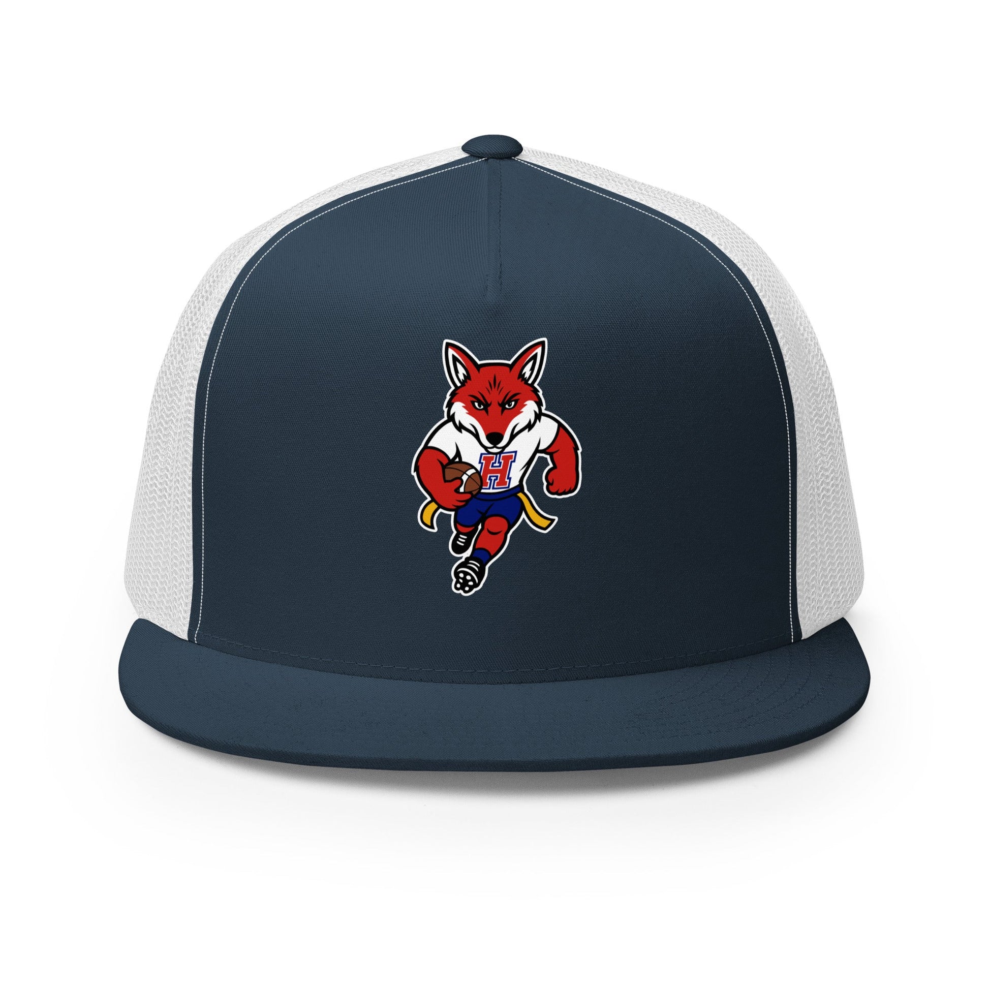 Performance | 5 Panel Trucker Cap | Hornell Flag Football | Mascot Logo