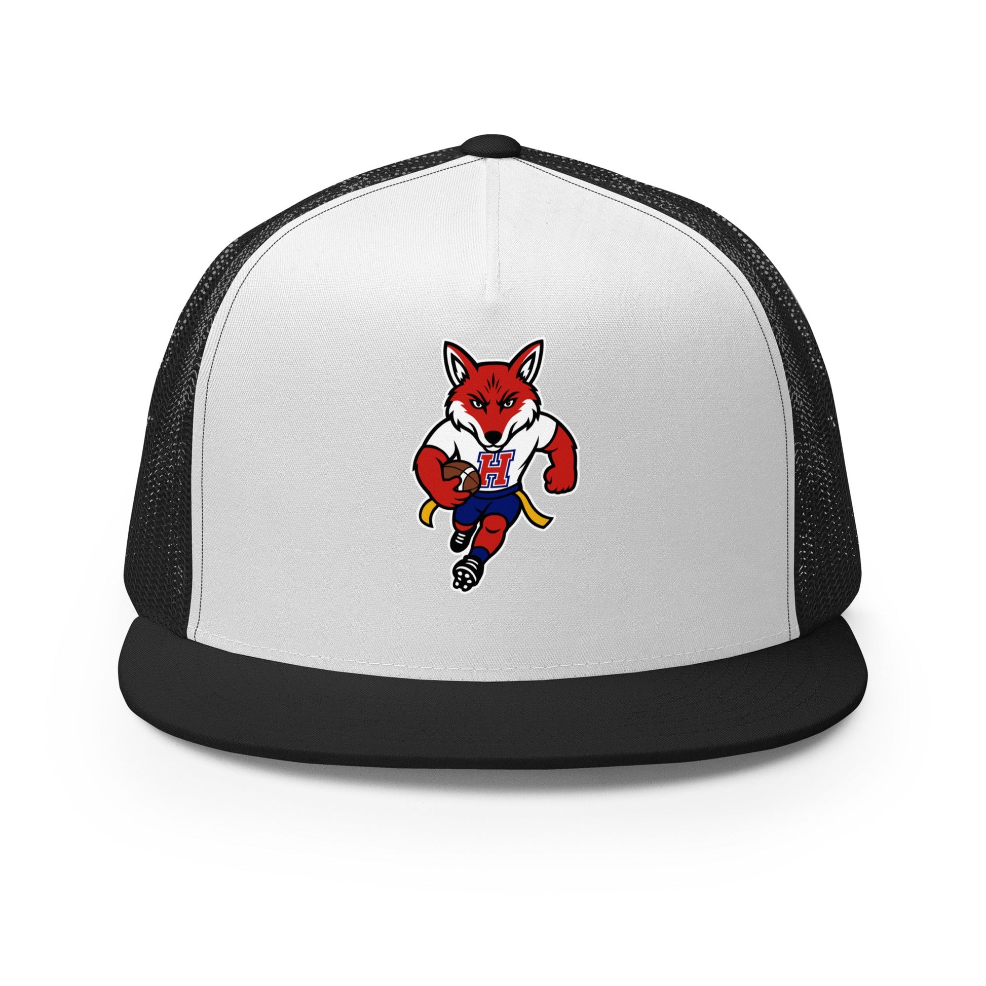 Performance | 5 Panel Trucker Cap | Hornell Flag Football | Mascot Logo