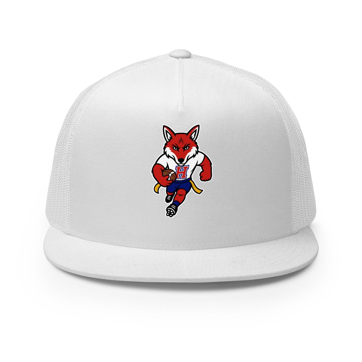 Performance | 5 Panel Trucker Cap | Hornell Flag Football | Mascot Logo