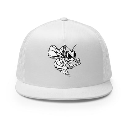Performance | 5 Panel Trucker Cap | HORNETS | Mascot Logo