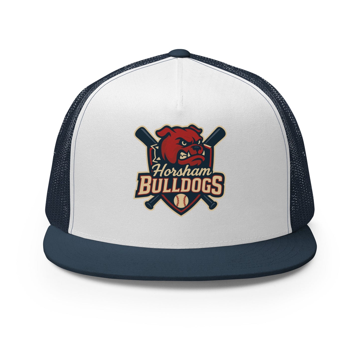Performance | 5 Panel Trucker Cap | Horsham Travel Baseball | Bulldogs Logo
