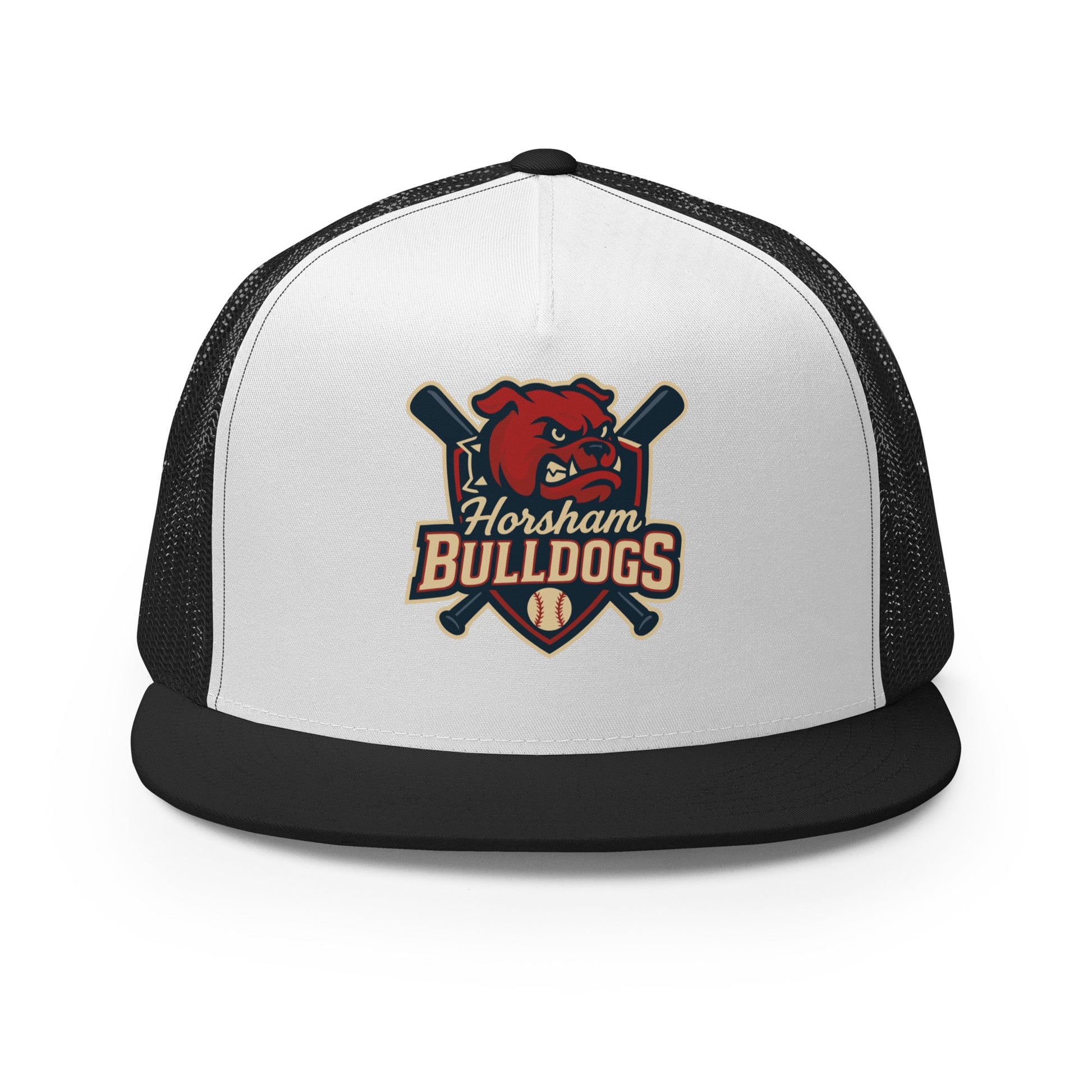 Performance | 5 Panel Trucker Cap | Horsham Travel Baseball | Bulldogs Logo