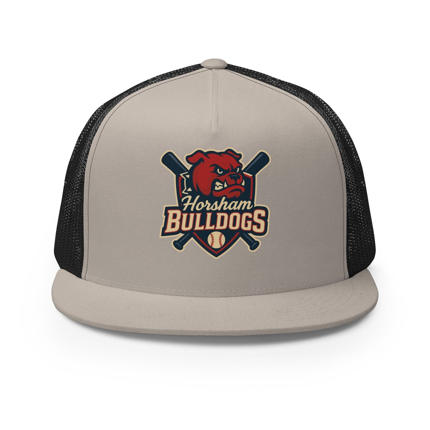 Performance | 5 Panel Trucker Cap | Horsham Travel Baseball | Bulldogs Logo