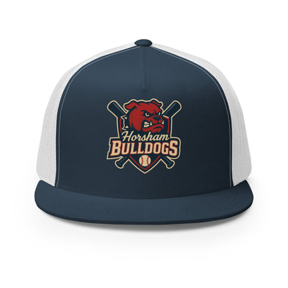 Performance | 5 Panel Trucker Cap | Horsham Travel Baseball | Bulldogs Logo