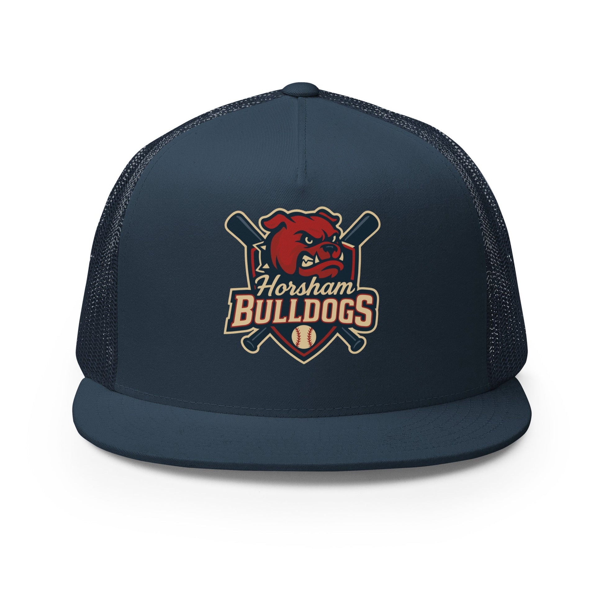 Performance | 5 Panel Trucker Cap | Horsham Travel Baseball | Bulldogs Logo