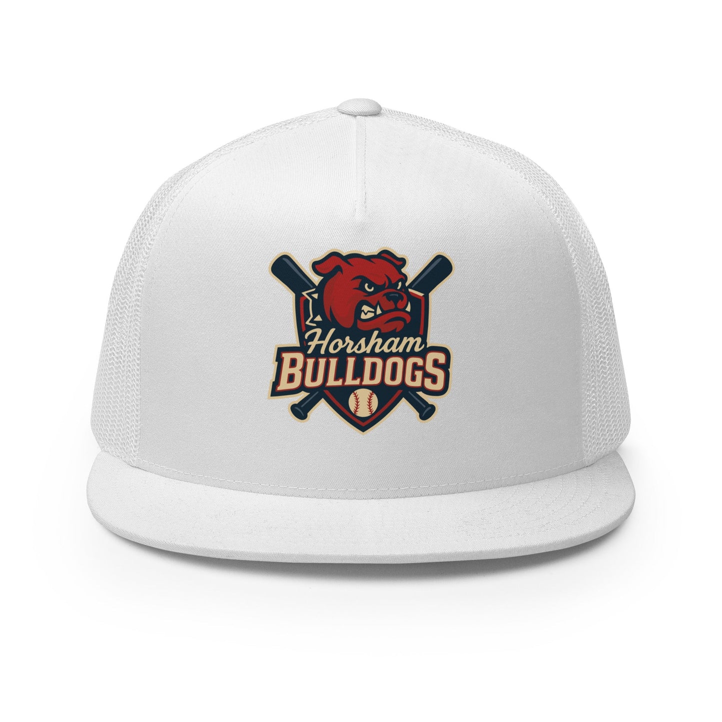 Performance | 5 Panel Trucker Cap | Horsham Travel Baseball | Bulldogs Logo