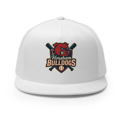 Performance | 5 Panel Trucker Cap | Horsham Travel Baseball | Bulldogs Logo