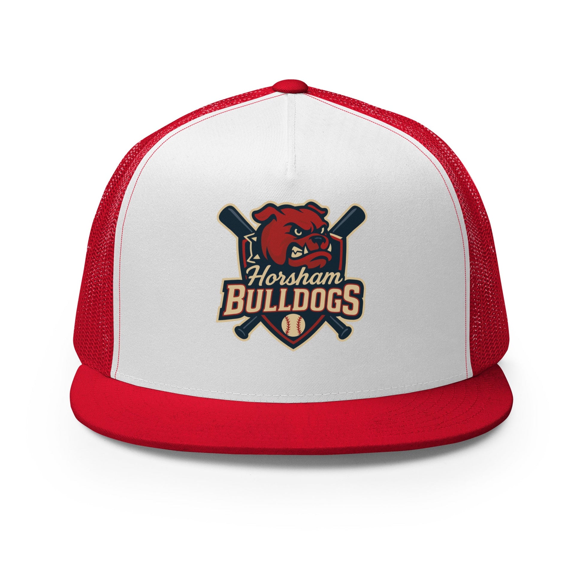 Performance | 5 Panel Trucker Cap | Horsham Travel Baseball | Bulldogs Logo