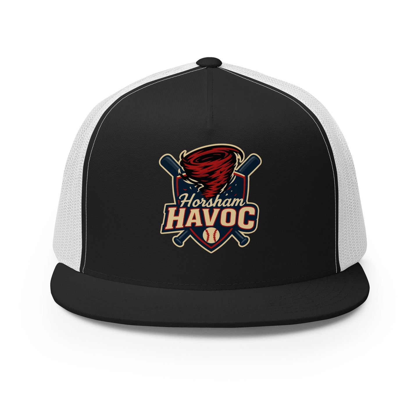 Performance | 5 Panel Trucker Cap | Horsham Travel Baseball | Havoc Logo