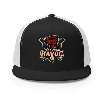 Performance | 5 Panel Trucker Cap | Horsham Travel Baseball | Havoc Logo