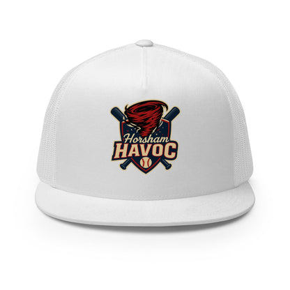 Performance | 5 Panel Trucker Cap | Horsham Travel Baseball | Havoc Logo