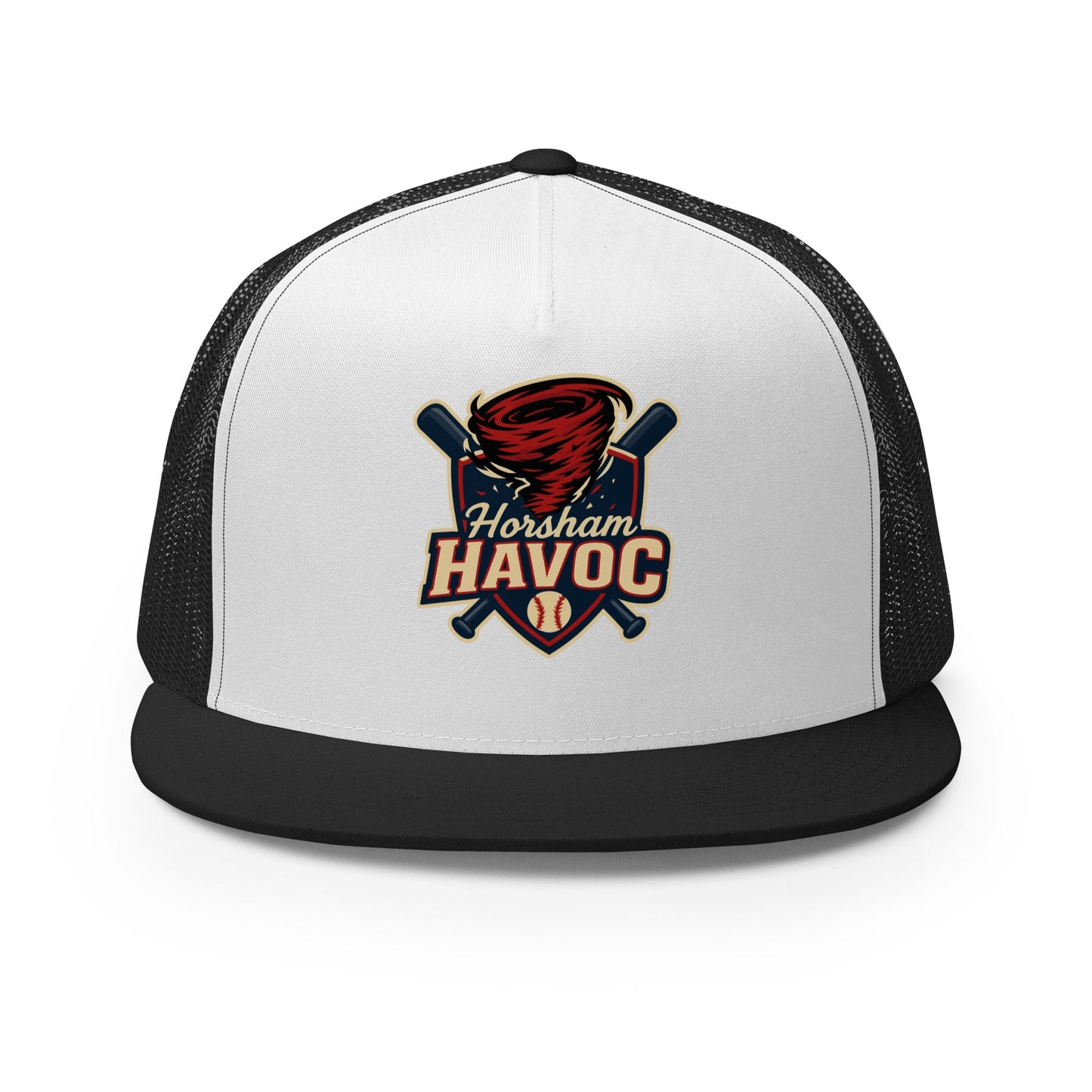 Performance | 5 Panel Trucker Cap | Horsham Travel Baseball | Havoc Logo