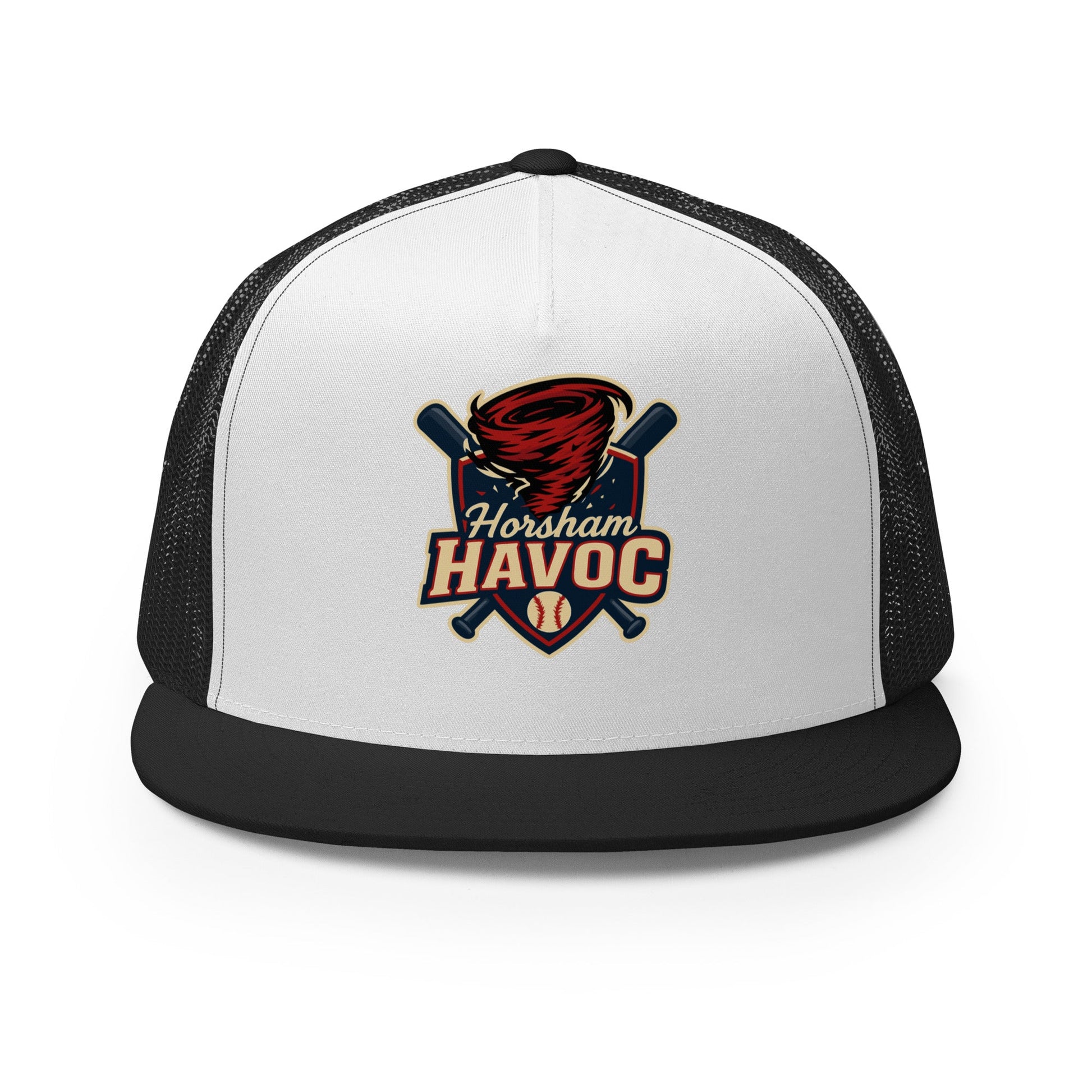 Performance | 5 Panel Trucker Cap | Horsham Travel Baseball | Havoc Logo