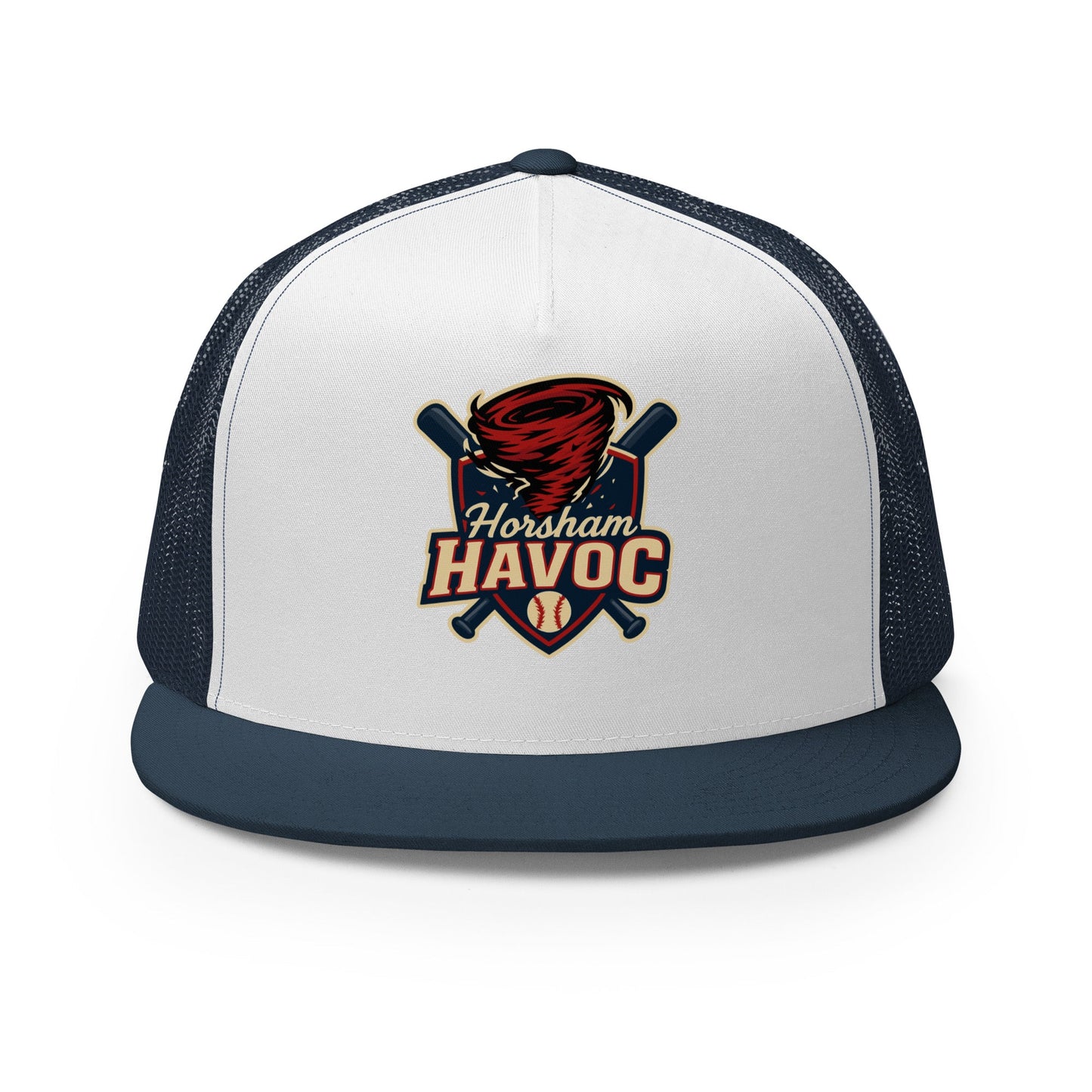 Performance | 5 Panel Trucker Cap | Horsham Travel Baseball | Havoc Logo