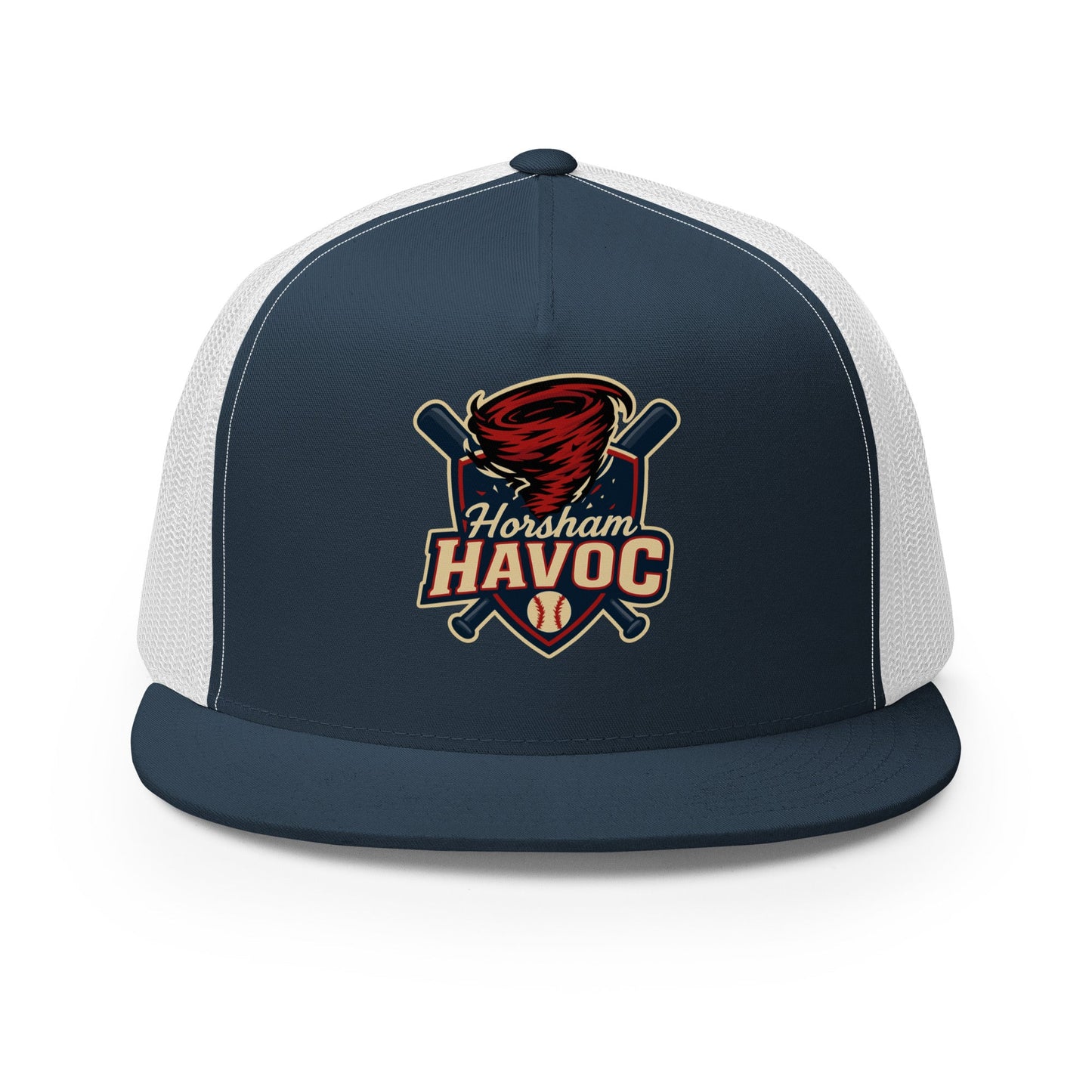 Performance | 5 Panel Trucker Cap | Horsham Travel Baseball | Havoc Logo