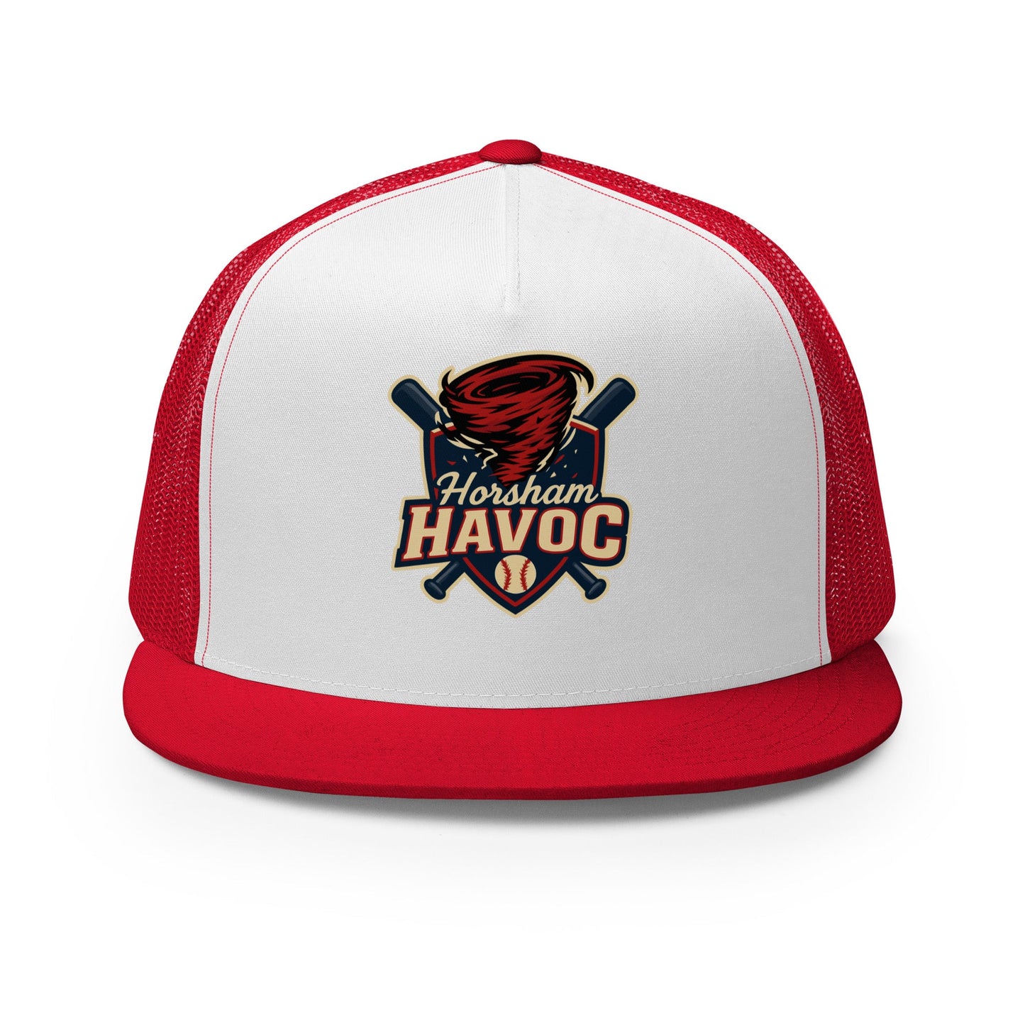 Performance | 5 Panel Trucker Cap | Horsham Travel Baseball | Havoc Logo