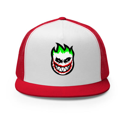 Performance | 5 Panel Trucker Cap | HOTBOYZ | Giggle Flame Logo