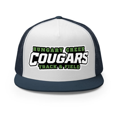 Performance | 5 Panel Trucker Cap | Hungary Creek Cougar | Shield Logo