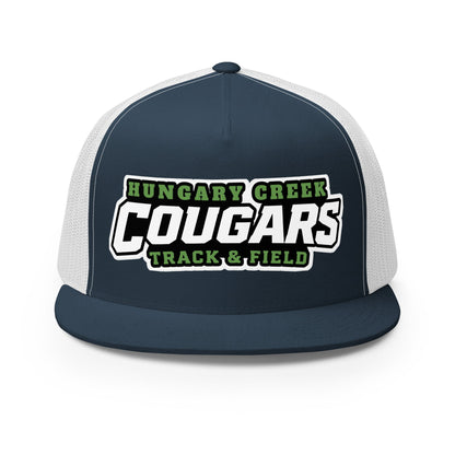 Performance | 5 Panel Trucker Cap | Hungary Creek Cougar | Shield Logo