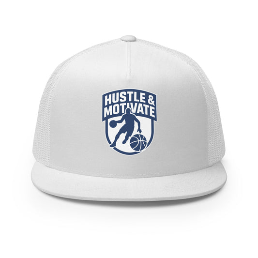 Performance | 5 Panel Trucker Cap | Hustle and Motivate Basketball