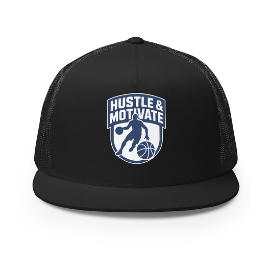 Performance | 5 Panel Trucker Cap | Hustle and Motivate Basketball