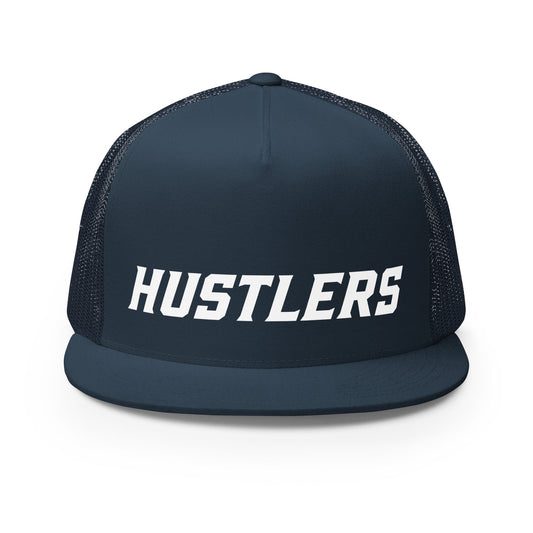Performance | 5 Panel Trucker Cap | Hustlers Softball | Modern Script Logo