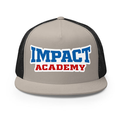 Performance | 5 Panel Trucker Cap | Impact Academy | Icon Logo