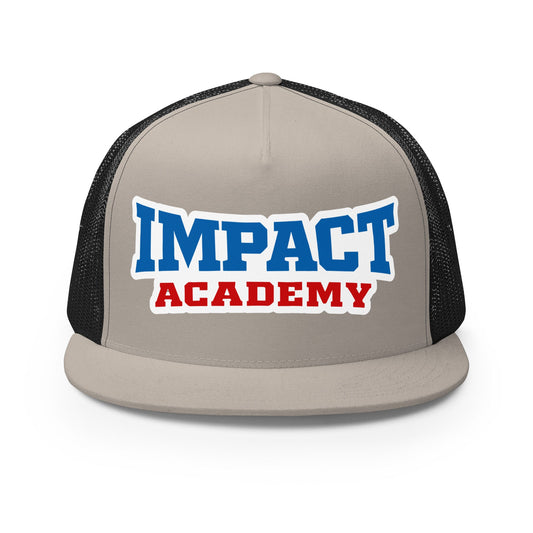 Performance | 5 Panel Trucker Cap | Impact Academy | Icon Logo