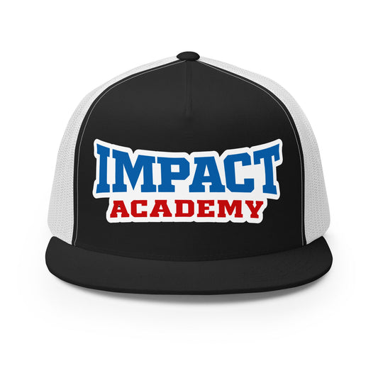 Performance | 5 Panel Trucker Cap | Impact Academy | Icon Logo