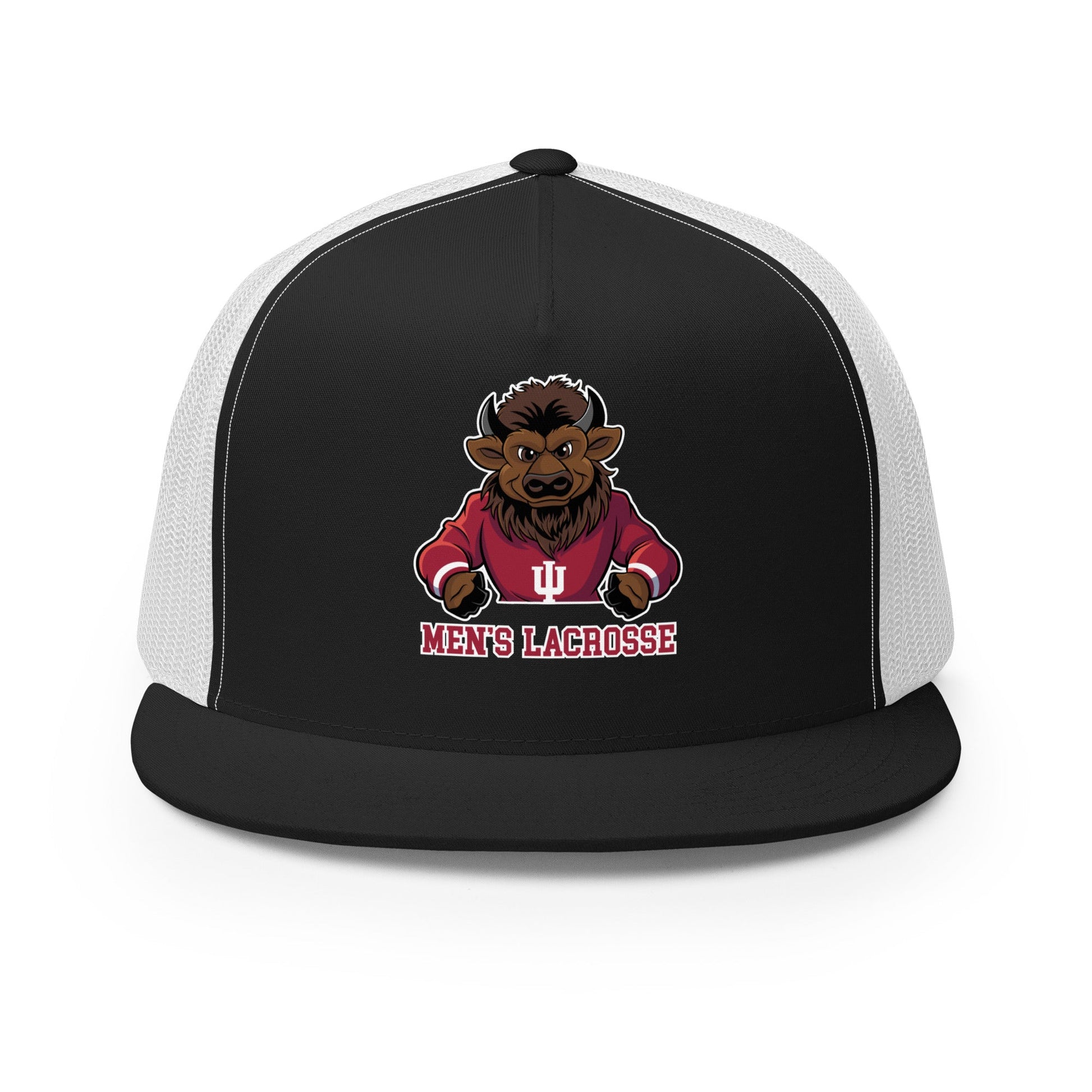 Performance | 5 Panel Trucker Cap | Indiana University Lacrosse | Mascot Logo