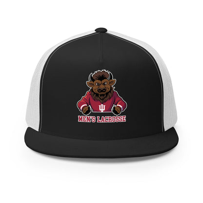 Performance | 5 Panel Trucker Cap | Indiana University Lacrosse | Mascot Logo