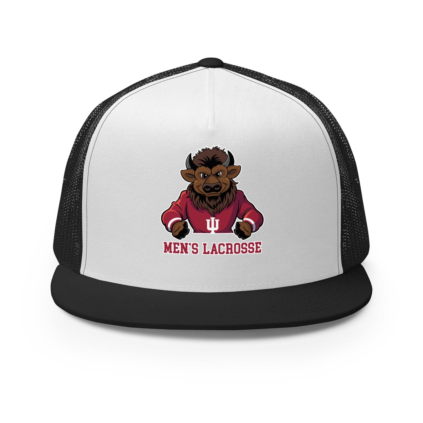 Performance | 5 Panel Trucker Cap | Indiana University Lacrosse | Mascot Logo