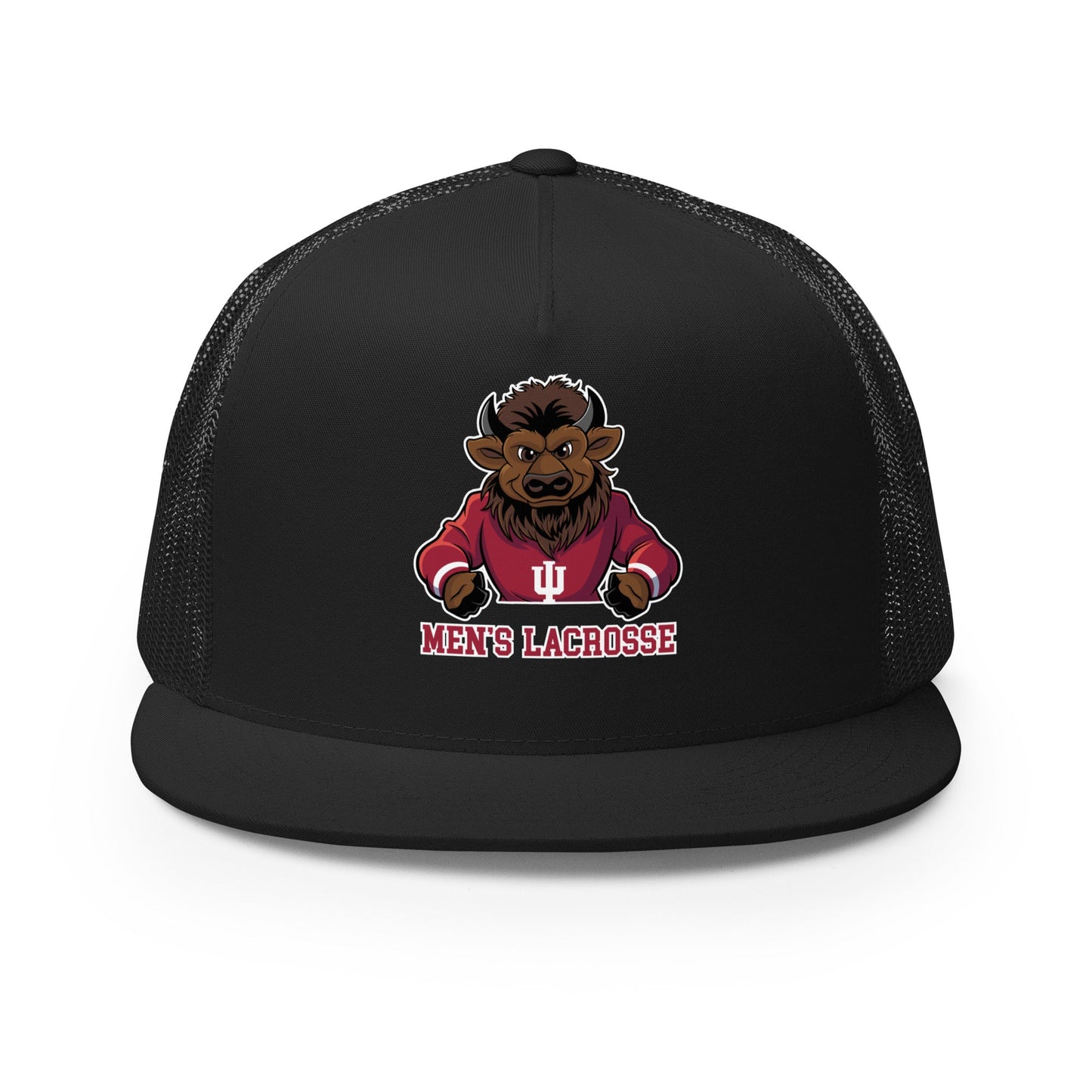 Performance | 5 Panel Trucker Cap | Indiana University Lacrosse | Mascot Logo