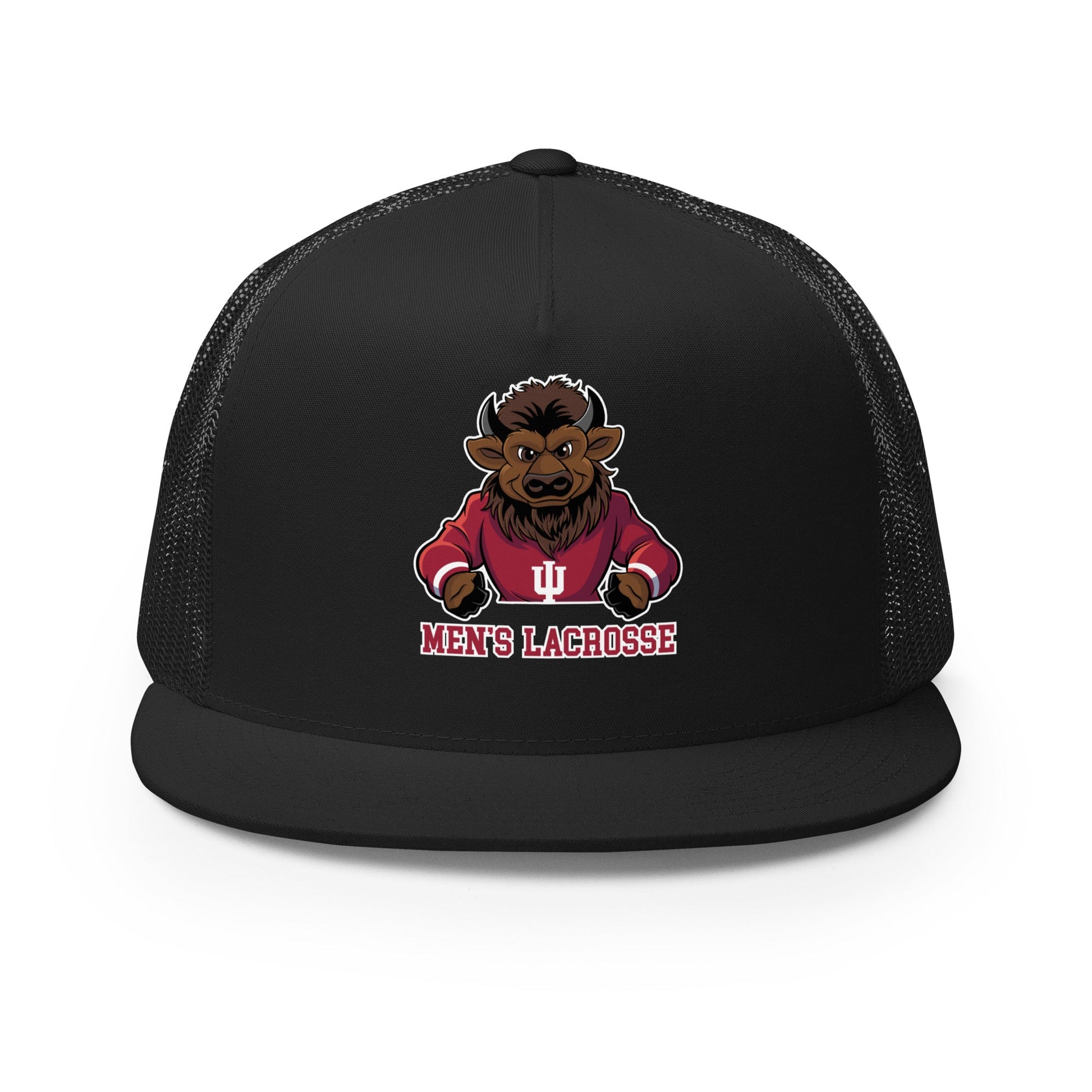 Performance | 5 Panel Trucker Cap | Indiana University Lacrosse | Mascot Logo