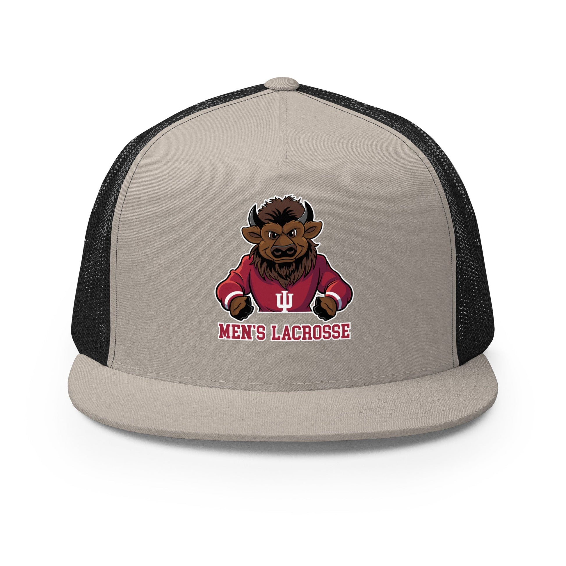 Performance | 5 Panel Trucker Cap | Indiana University Lacrosse | Mascot Logo
