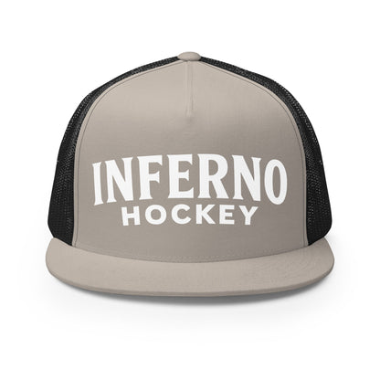 Performance | 5 Panel Trucker Cap | Inferno Hockey | Modern Script Logo
