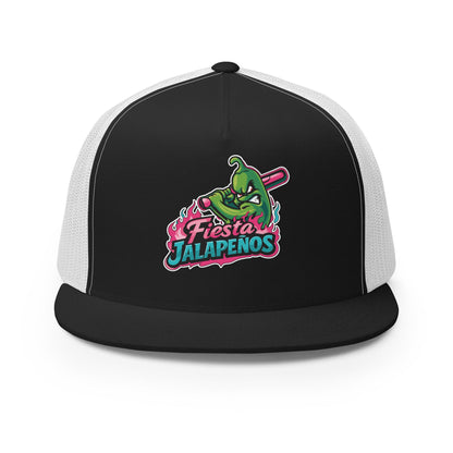 Performance | 5 Panel Trucker Cap | Jalapenos Baseball | Fiesta Logo