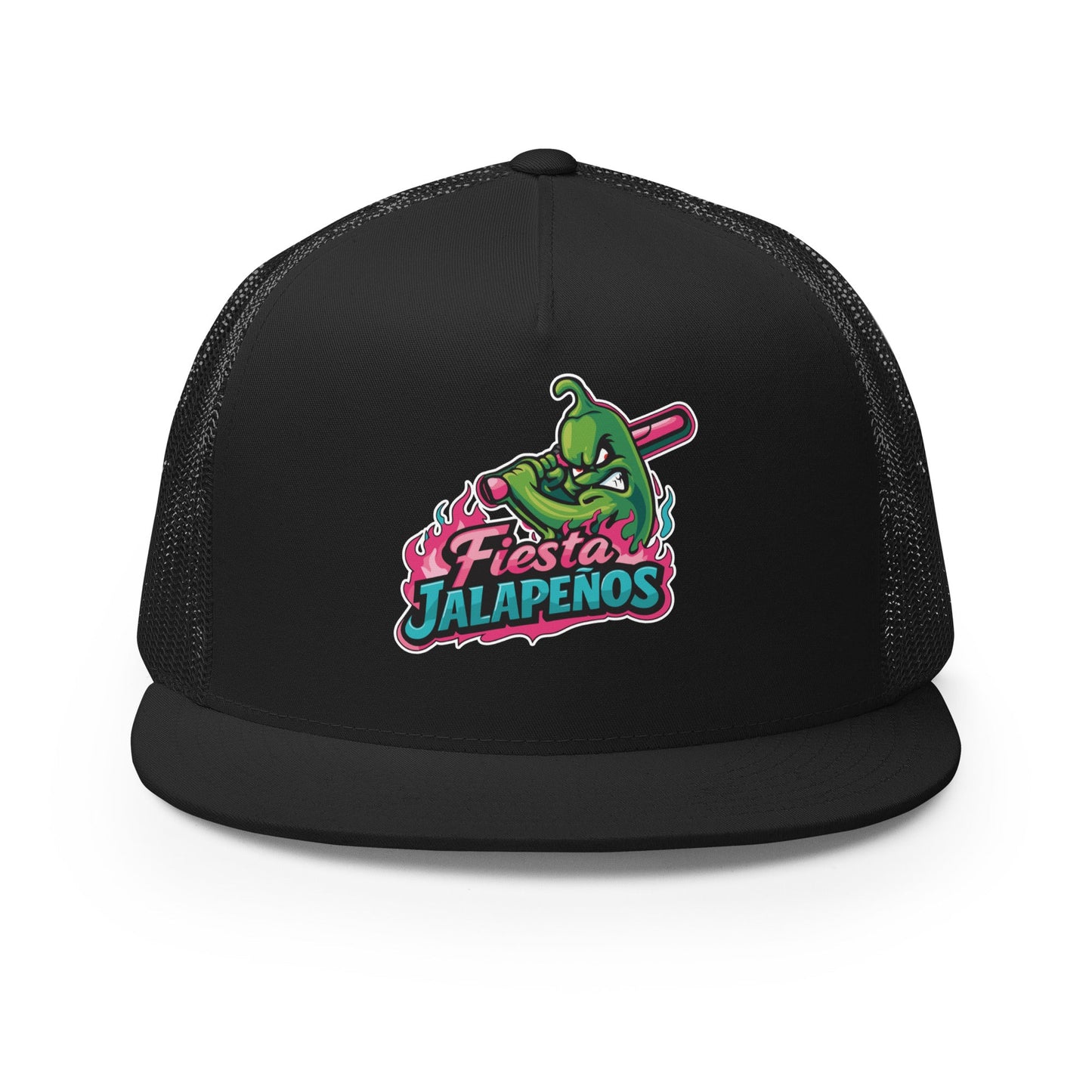 Performance | 5 Panel Trucker Cap | Jalapenos Baseball | Fiesta Logo