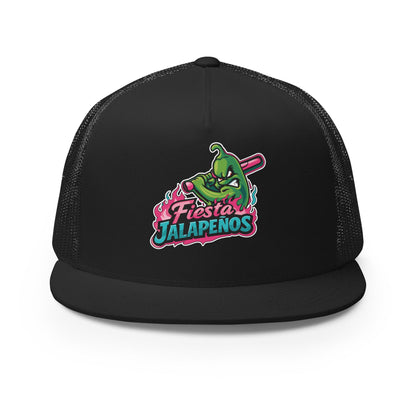Performance | 5 Panel Trucker Cap | Jalapenos Baseball | Fiesta Logo