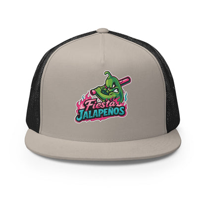Performance | 5 Panel Trucker Cap | Jalapenos Baseball | Fiesta Logo