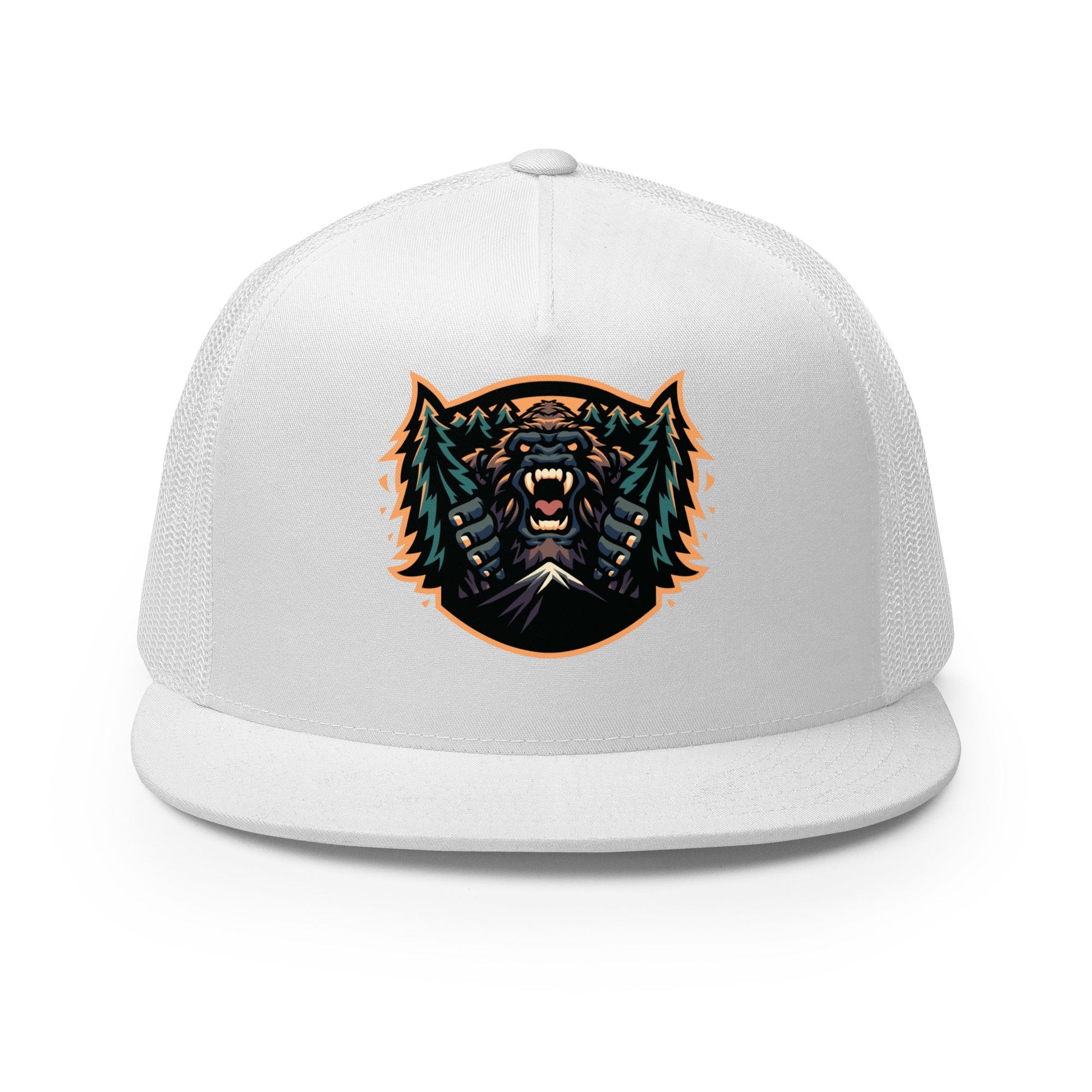 Performance | 5 Panel Trucker Cap | JBLM Bigfoot Hockey Team | Mascot Logo