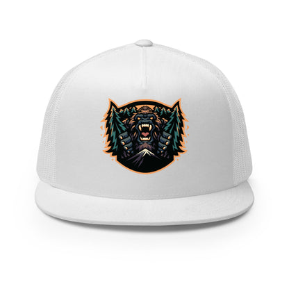 Performance | 5 Panel Trucker Cap | JBLM Bigfoot Hockey Team | Mascot Logo