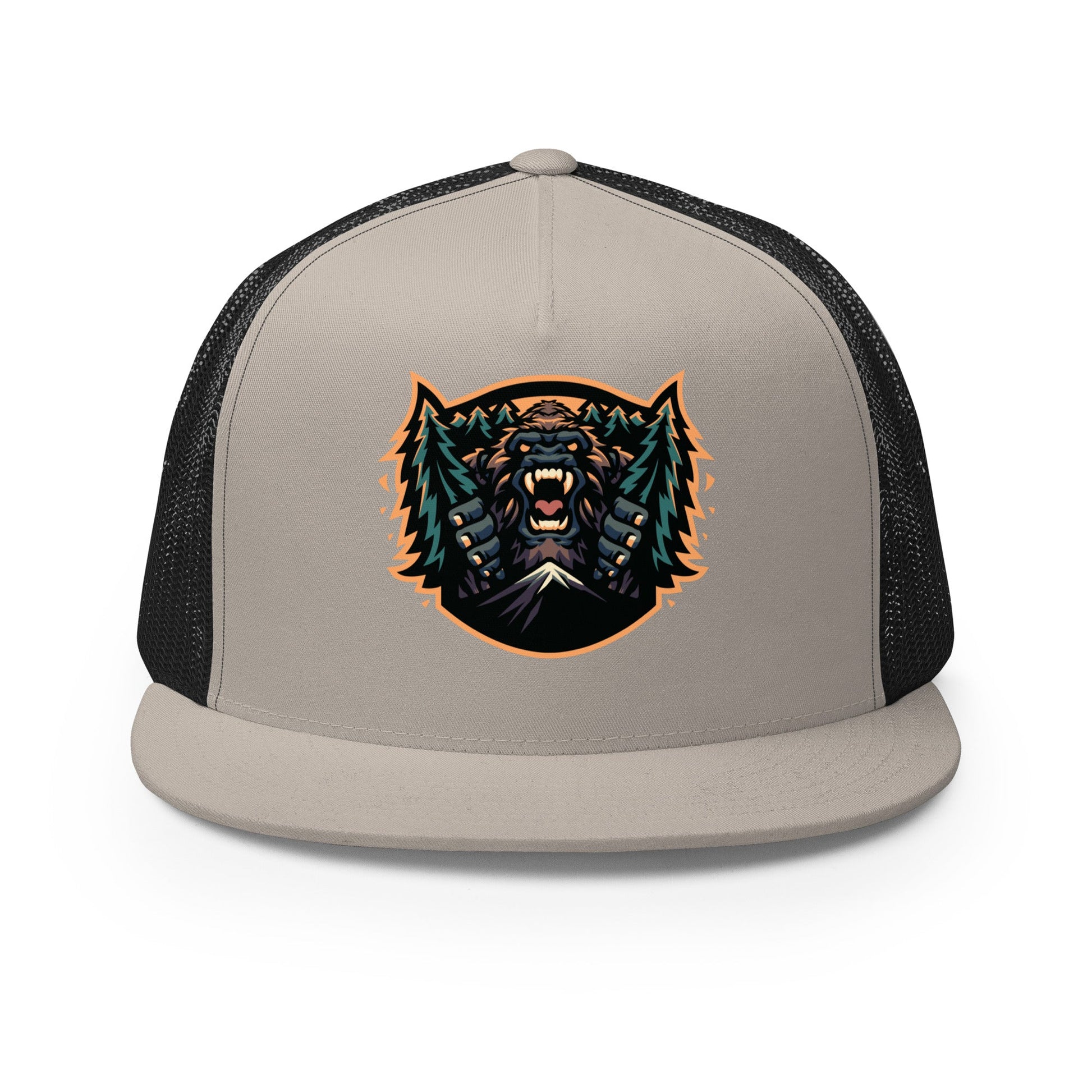 Performance | 5 Panel Trucker Cap | JBLM Bigfoot Hockey Team | Mascot Logo