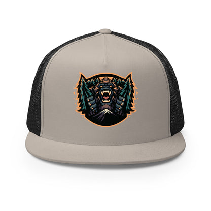 Performance | 5 Panel Trucker Cap | JBLM Bigfoot Hockey Team | Mascot Logo